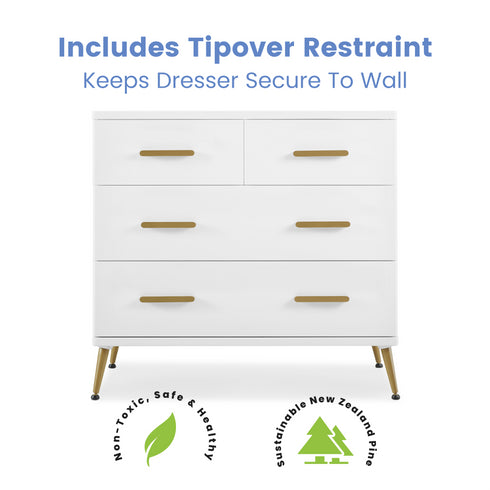 Delta Sloane 4 Drawer Dresser With Changing Top